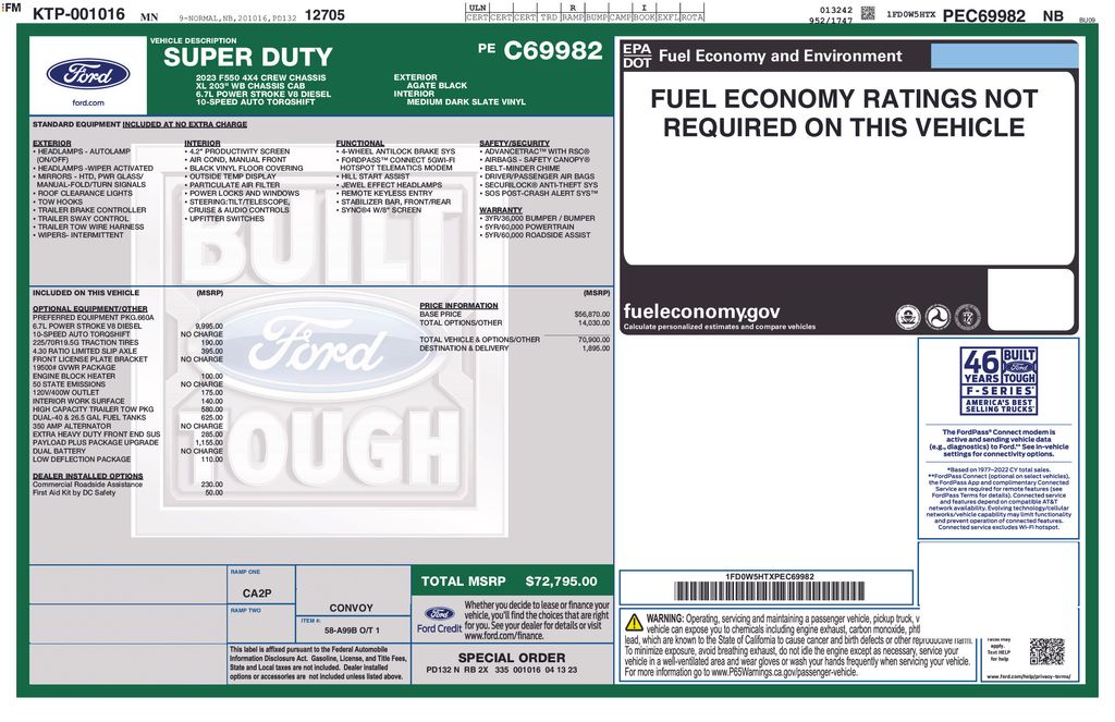 ford f-550 super duty chassis cab 2023 1FD0W5HTXPEC69982 image ford f-550 super duty chassis cab 2023 1FD0W5HTXPEC69982 image